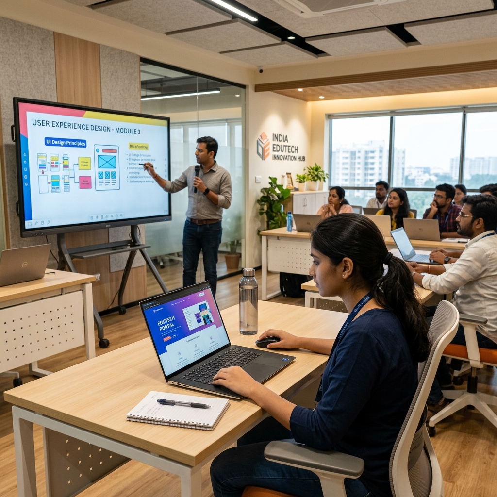 Hybrid Learning Environment at Margdarshak